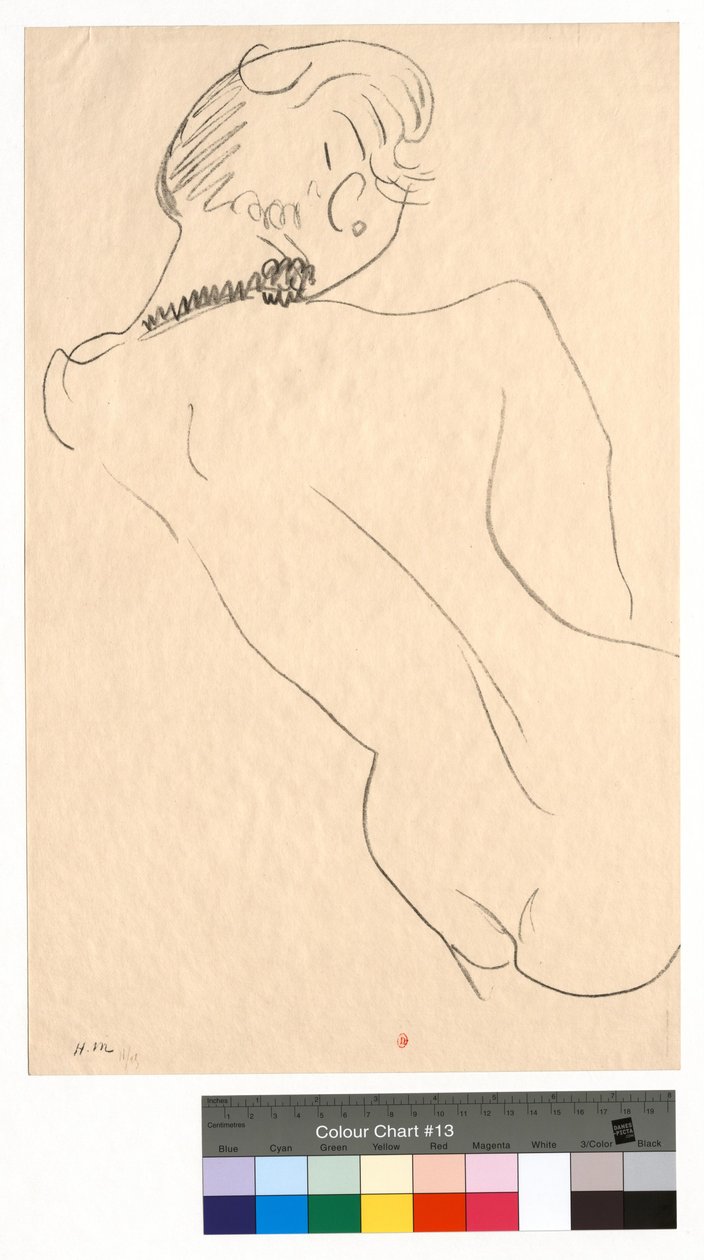 Figura de costas com colar preto de Henri Matisse