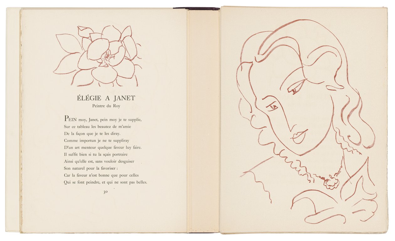 Uma seleção de Amours de Ronsard de Henri Matisse