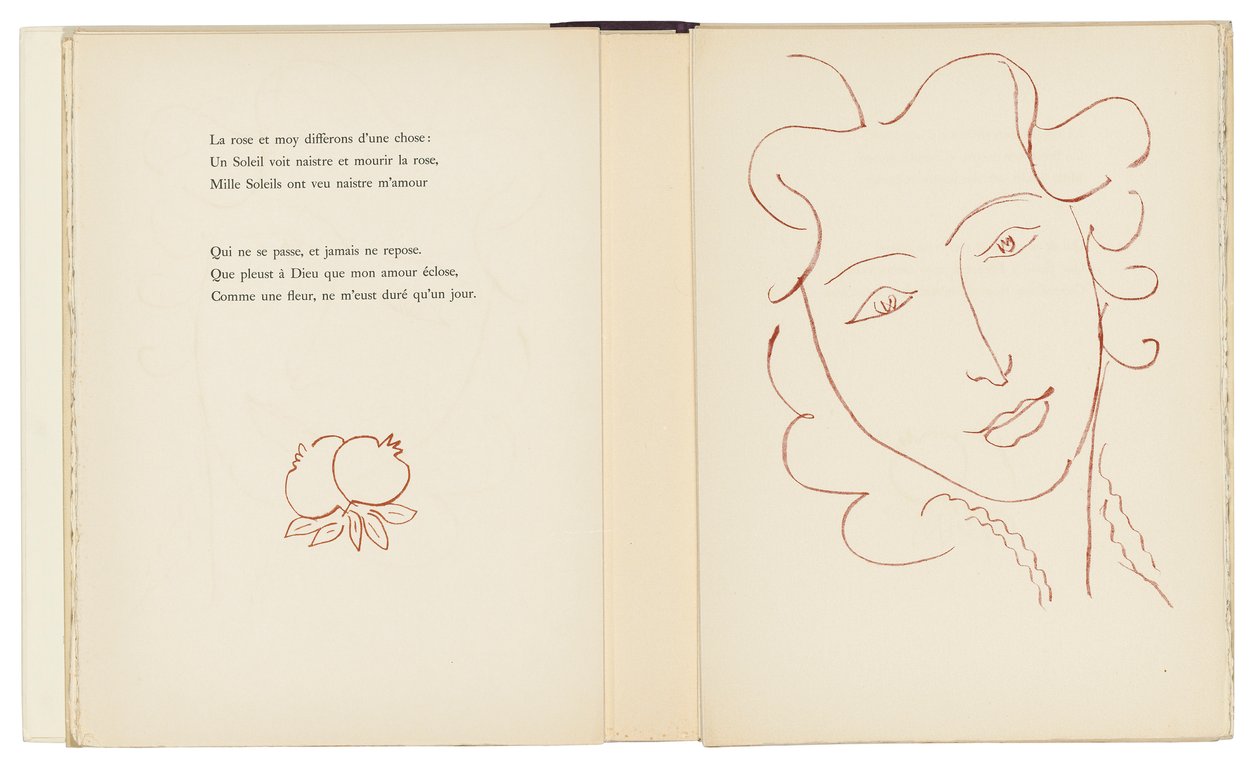 Uma seleção de Amours de Ronsard de Henri Matisse