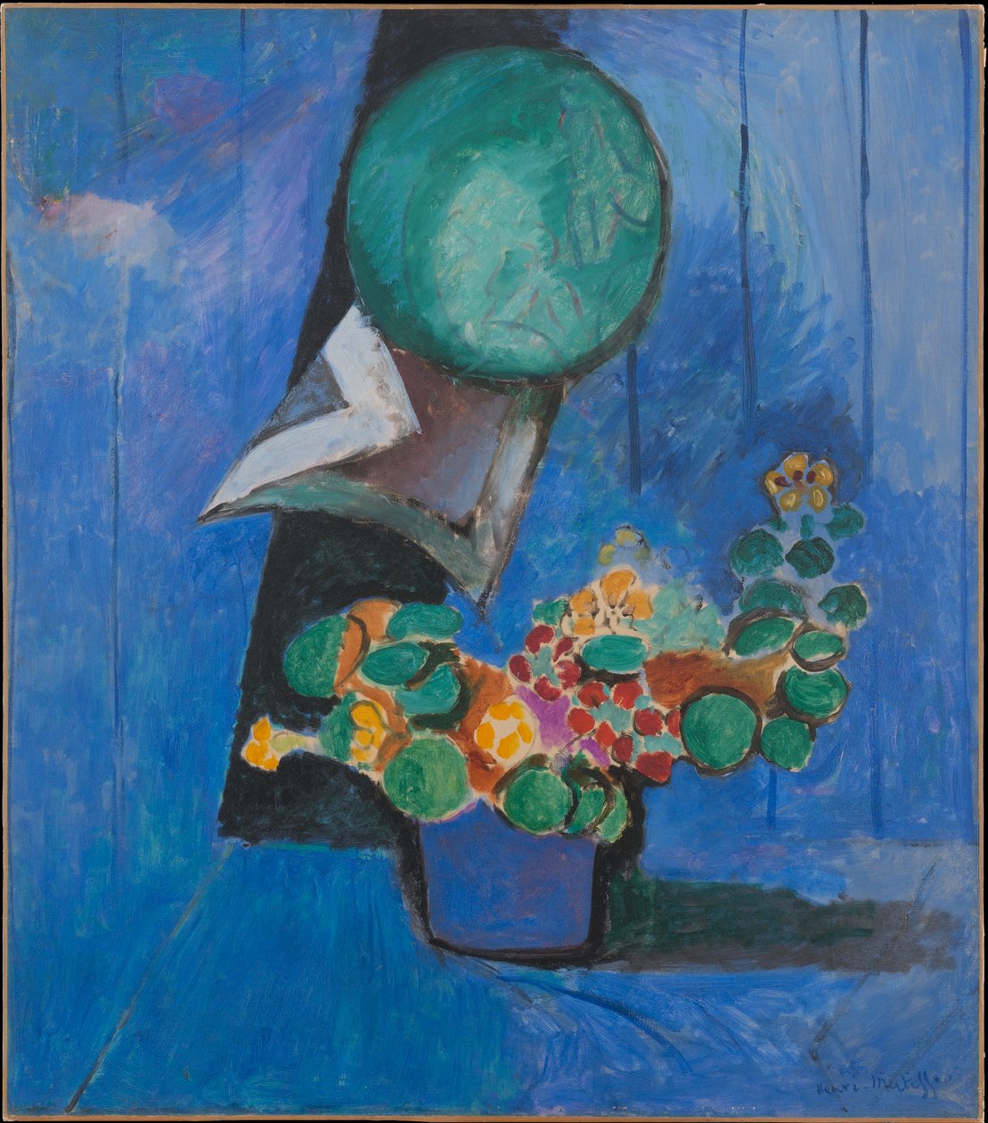 Flores e porcelana (a capuchinha) de Henri Matisse