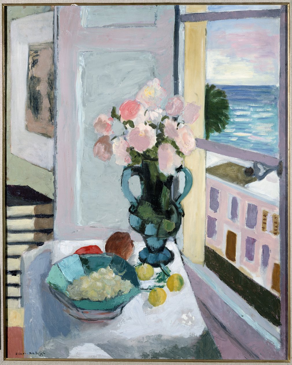 Flores em frente a uma janela de Henri Matisse