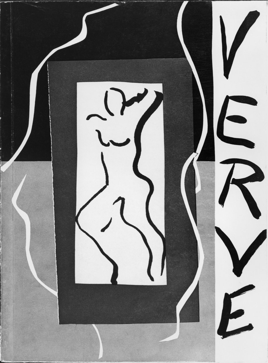 Ilustração da capa da revista "Verve", n.o 1, dezembro de 1937 (litografia) (fotografia a preto e branco) de Henri Matisse