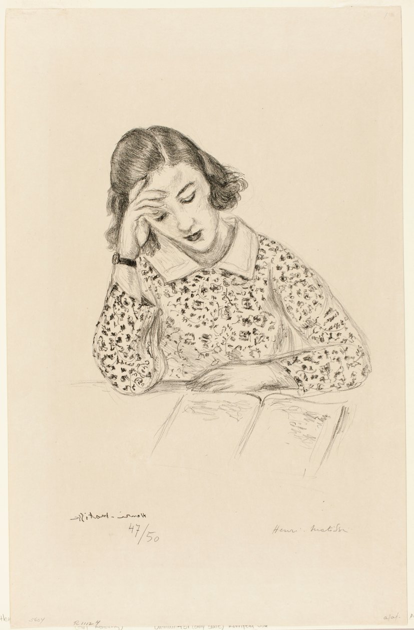 Menina a ler de Henri Matisse