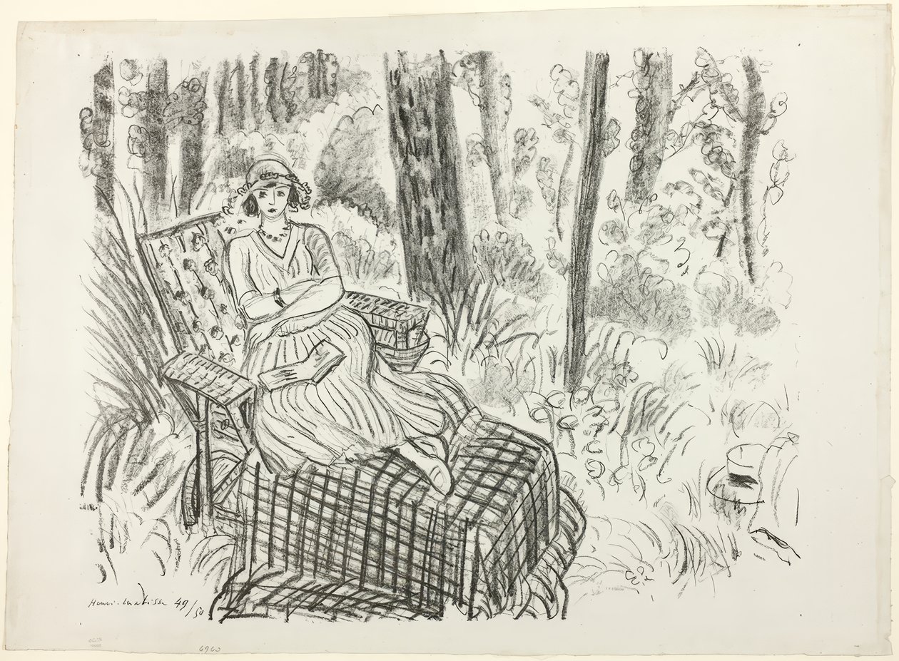 Rapariga numa espreguiçadeira de Henri Matisse
