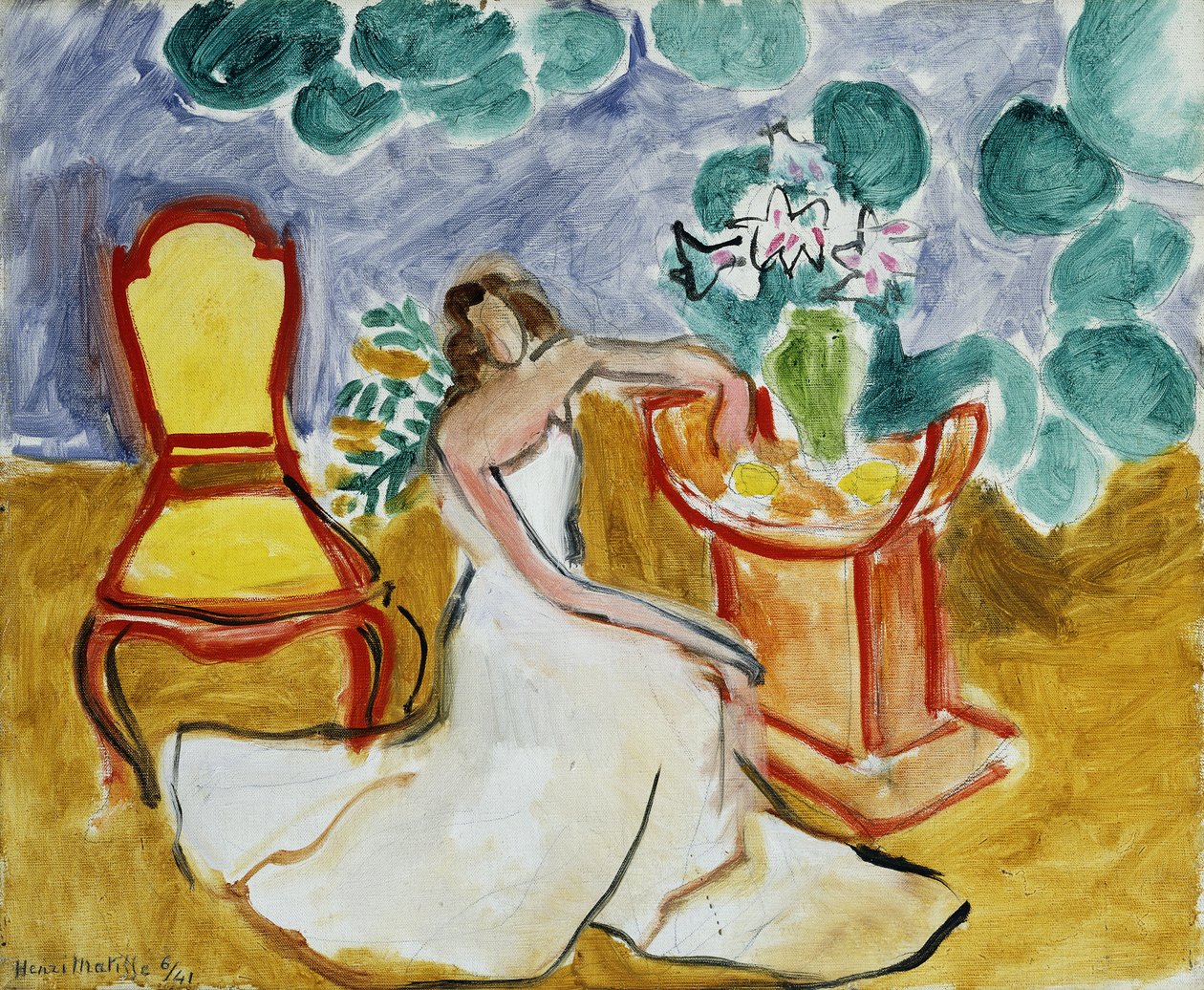 Rapariga com um vestido branco de Henri Matisse