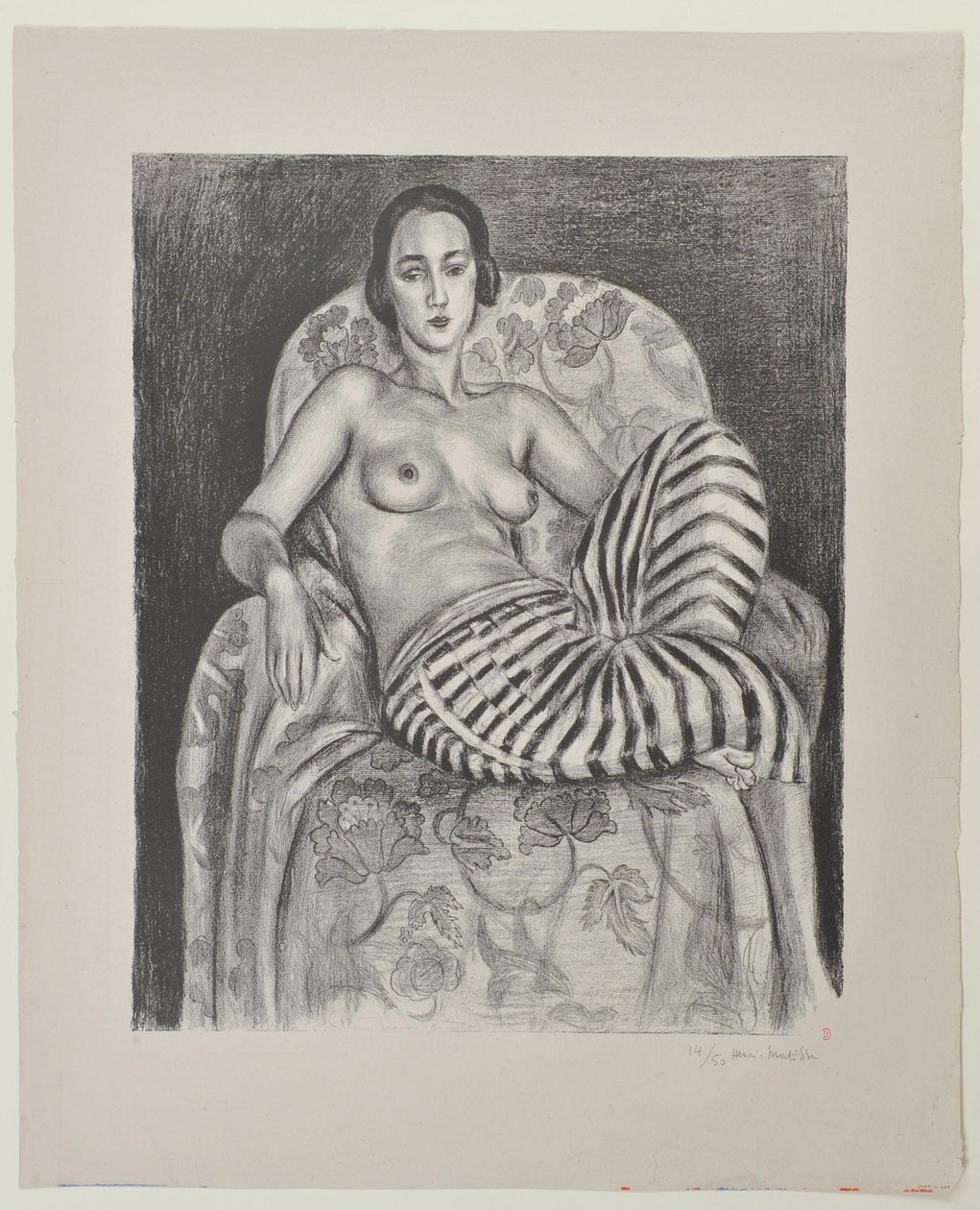 Grande odalisca com calças de bailadeira indiana de Henri Matisse