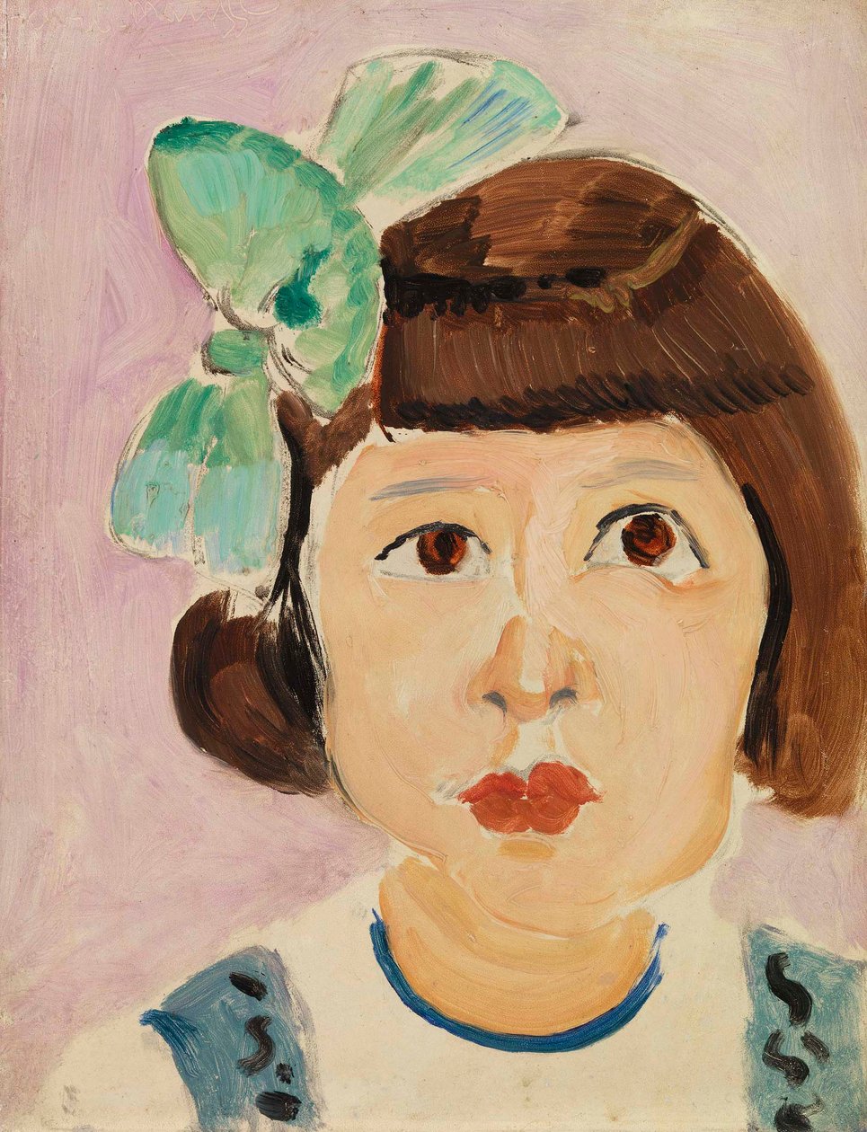 Cabeça de uma jovem rapariga (Tête de fillette) de Henri Matisse