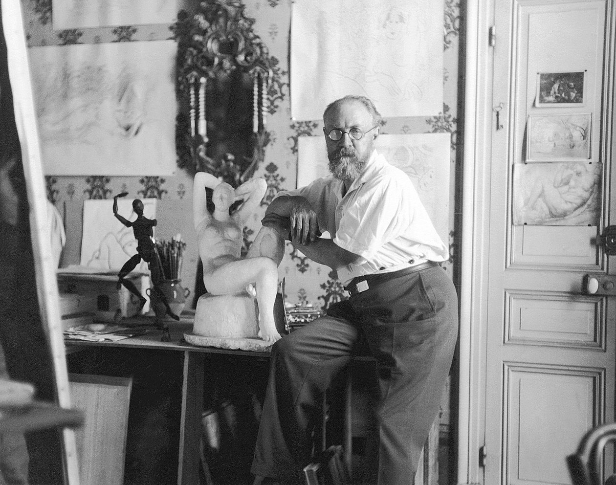 Henri Matisse, o pintor (fotografia a preto e branco) de Henri Matisse