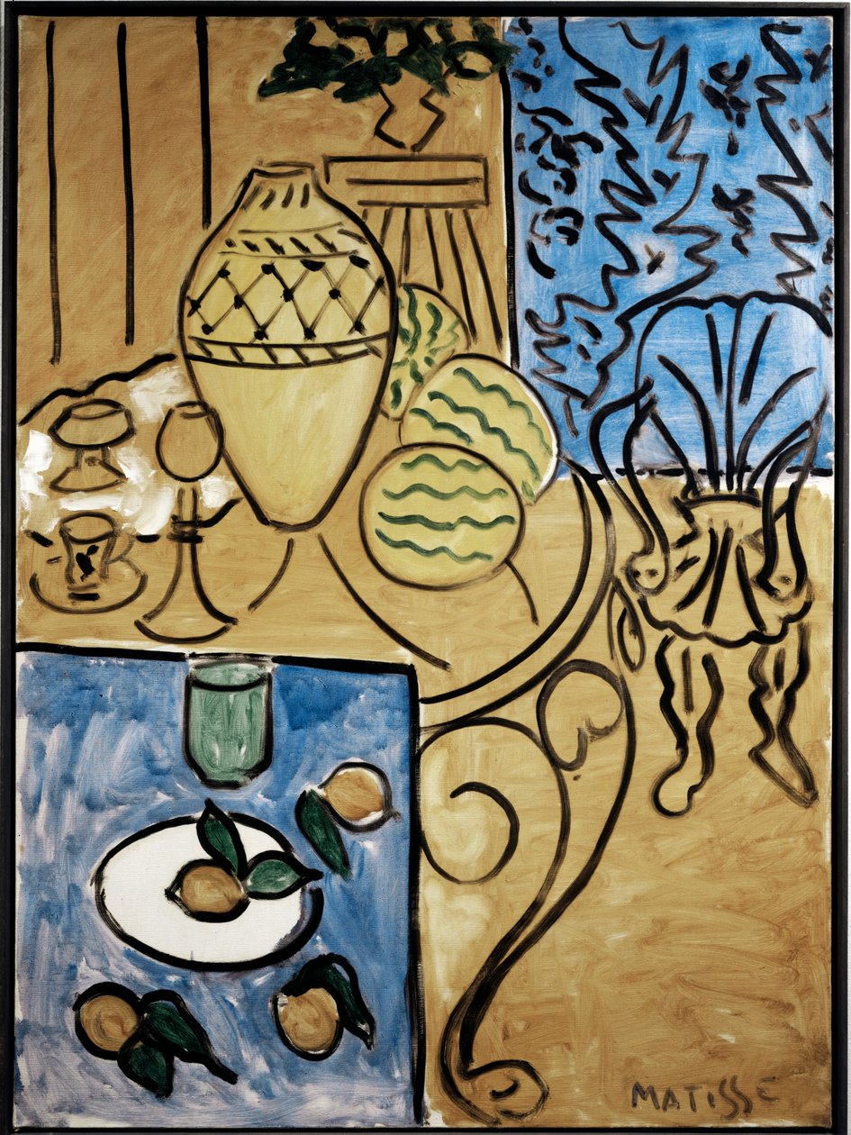 Interior, amarelo e azul de Henri Matisse