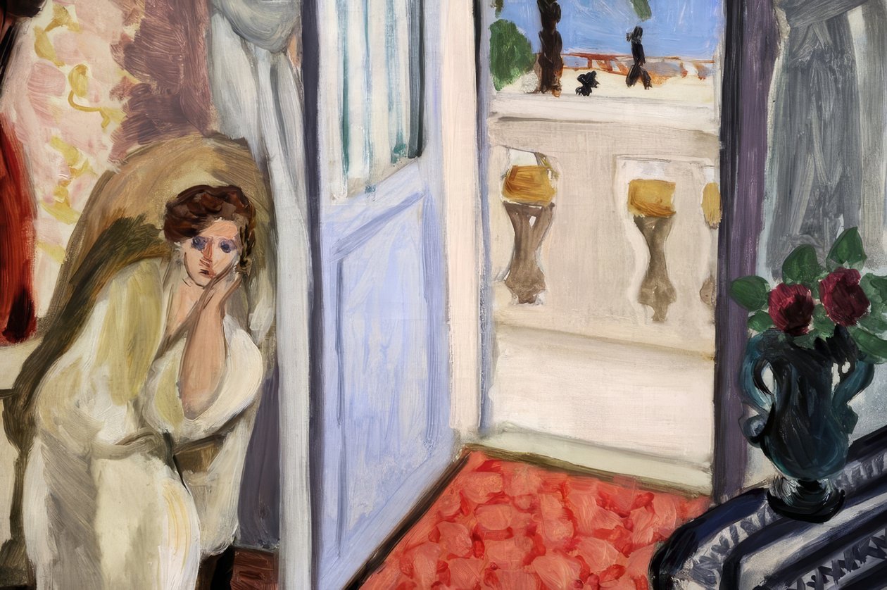 Interior em Nice (Quarto no Hotel Méditerranée) de Henri Matisse