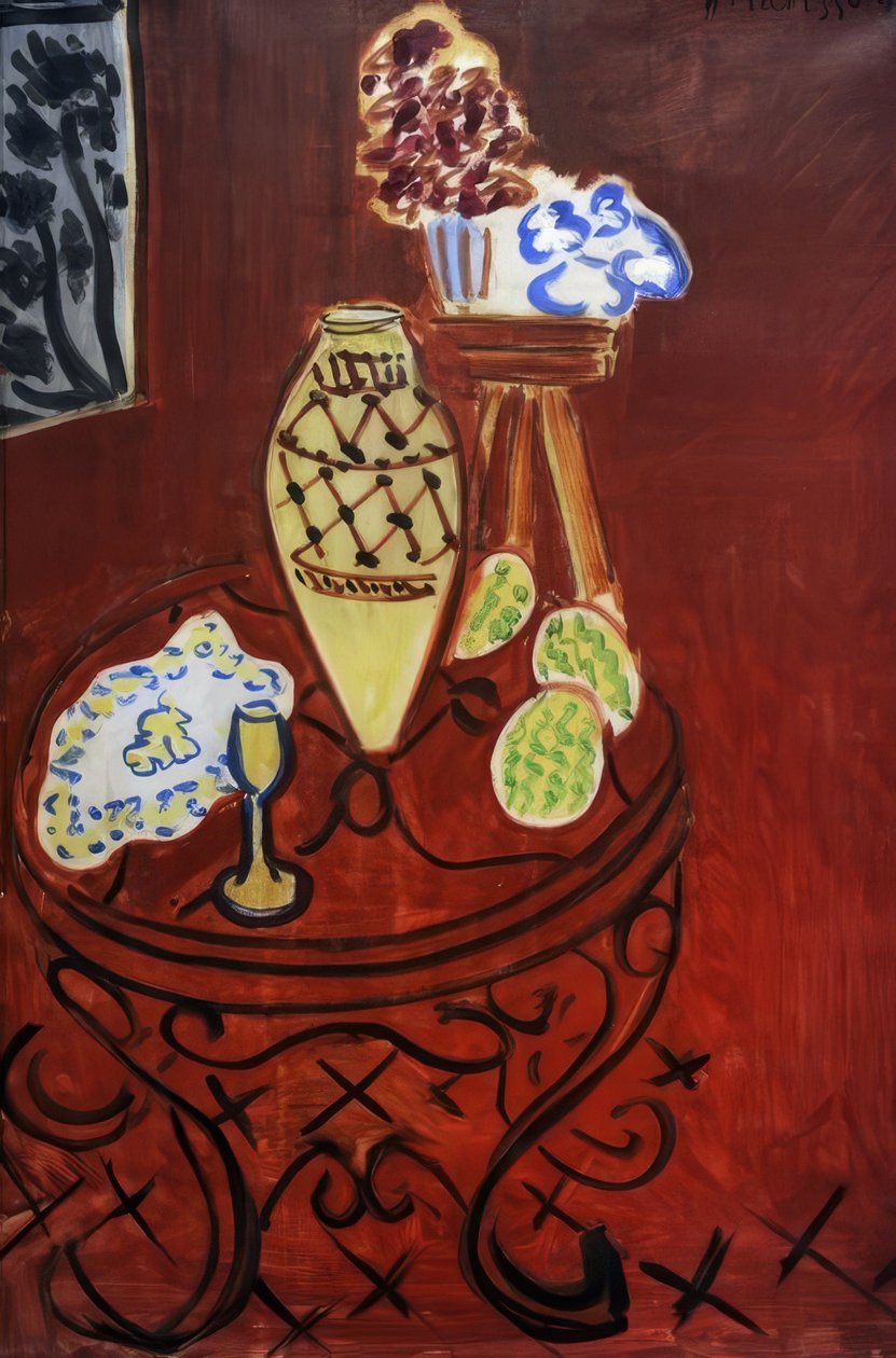 Interior em vermelho veneziano de Henri Matisse