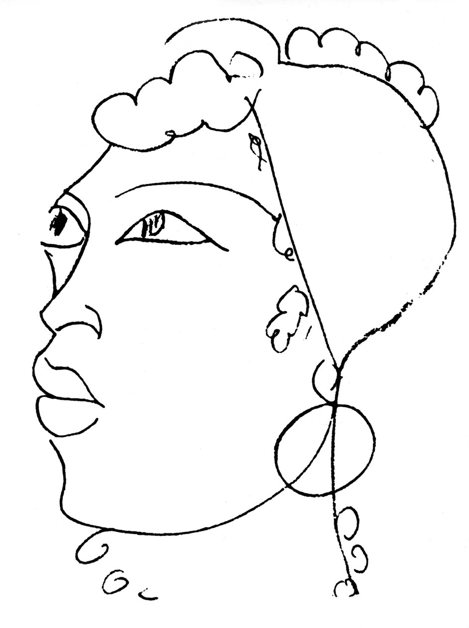 Jeanne Duval, ilustração para "Les Fleurs du Mal" de Charles Baudelaire de Henri Matisse