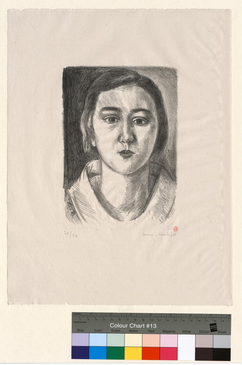 Rapariga com colarinho de organdi de Henri Matisse