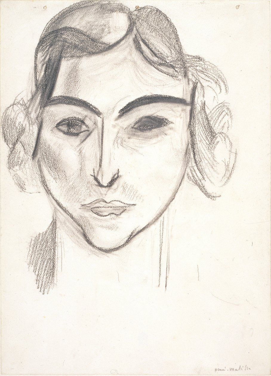 Cabeça de mulher. Retrato de Laurette de Henri Matisse