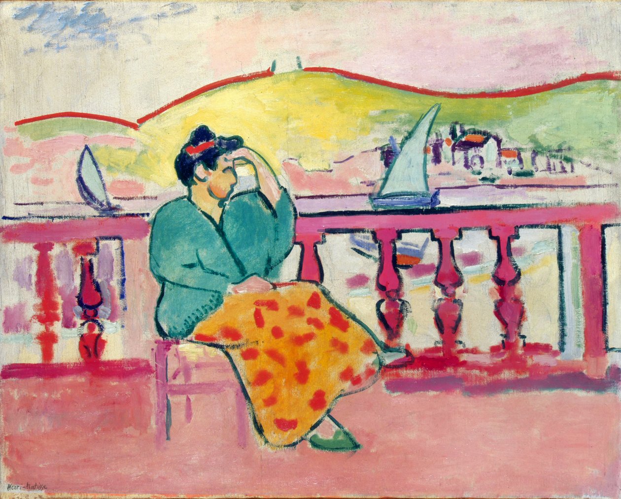 Senhora num terraço de Henri Matisse