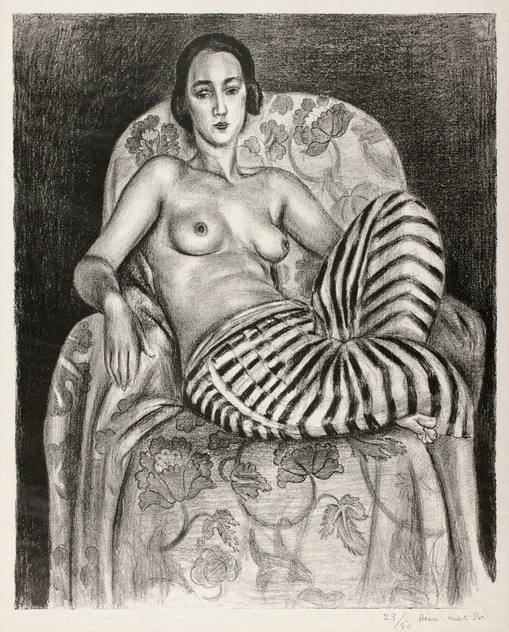 Grande odalisca com calças às riscas de Henri Matisse