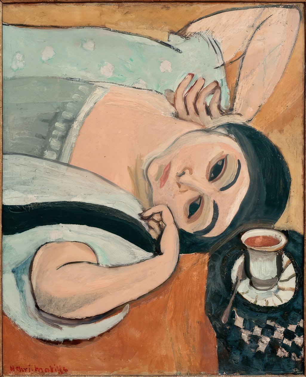 Laurette com uma chávena de café de Henri Matisse