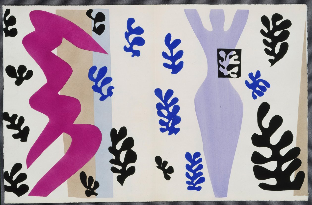 O lançador de facas. De «Jazz». Prancha XV. P. 106 de Henri Matisse