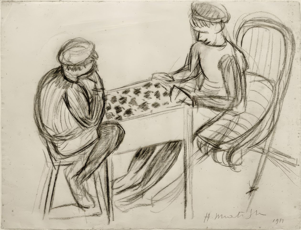 Jogadores de damas de Henri Matisse