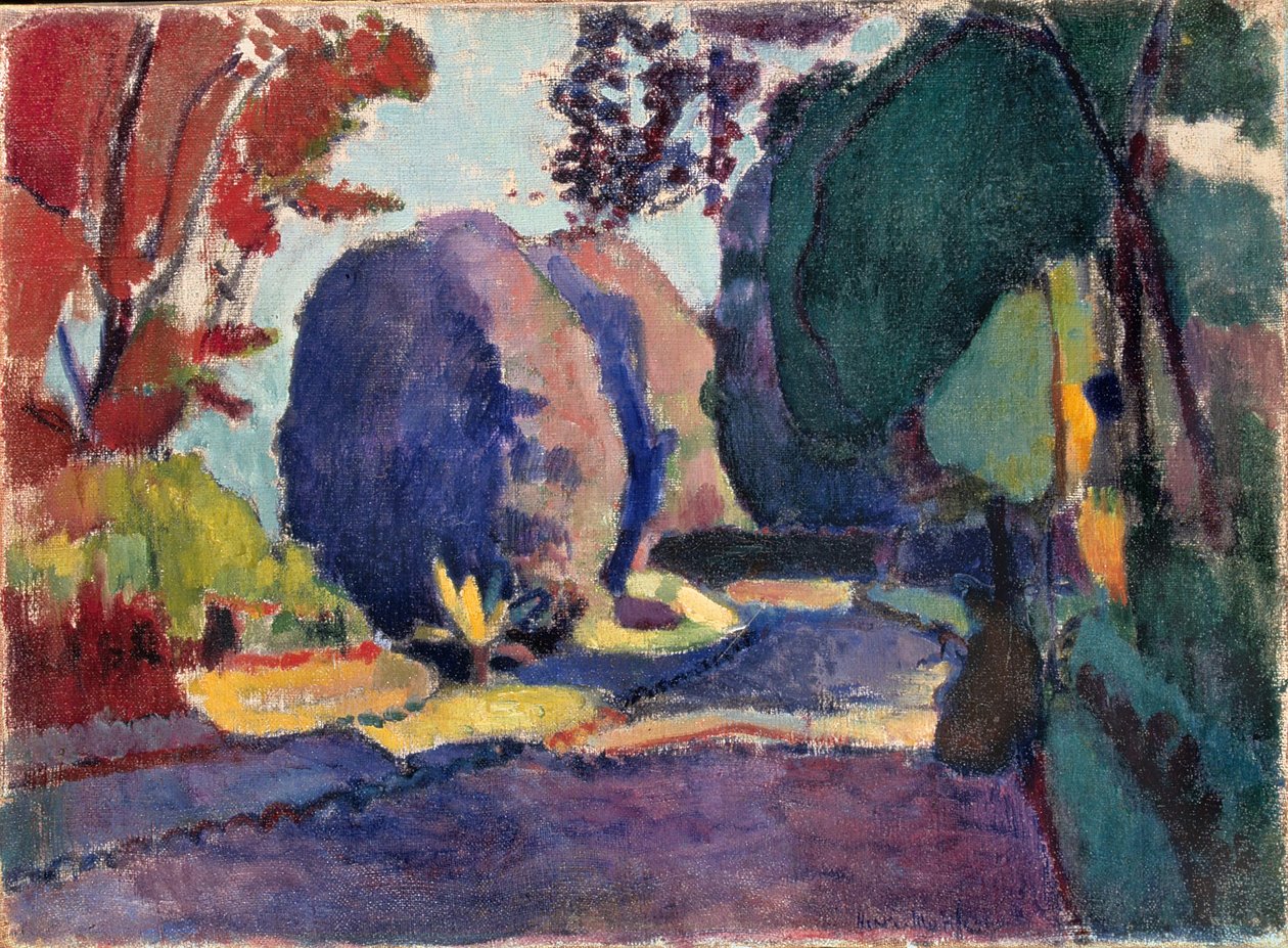 Jardins do Luxemburgo, c.1901 (óleo sobre tela) de Henri Matisse