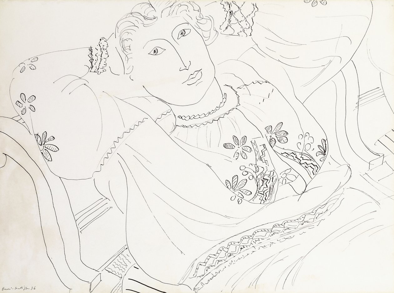 Lydia com uma blusa romena de Henri Matisse