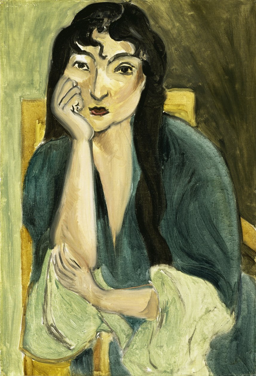 Meditação (Retrato de Lorette), c.1916 (óleo sobre tela) de Henri Matisse