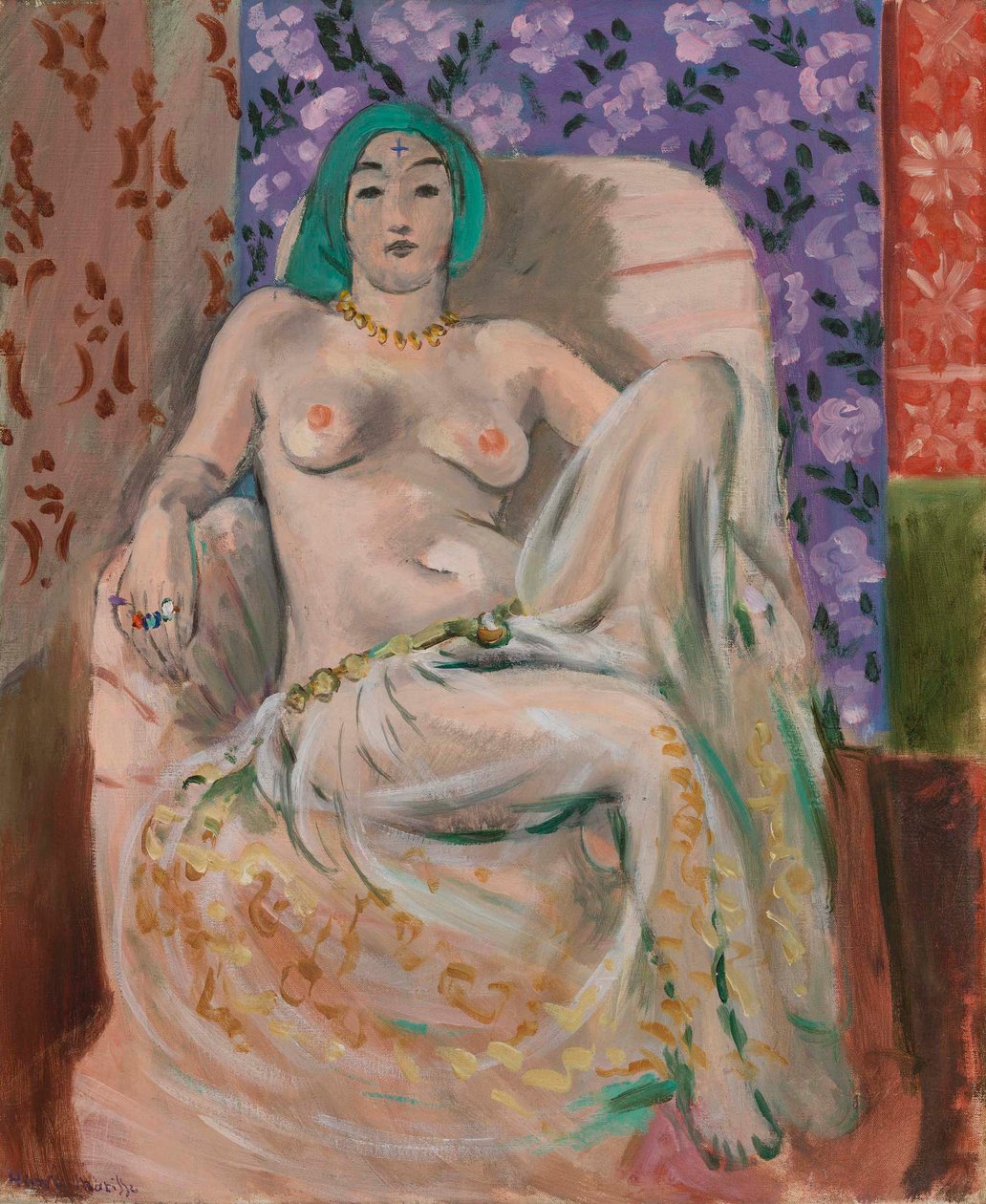 Mulher Moura (O Joelho Levantado) de Henri Matisse
