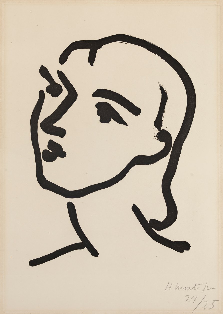 Nádia com cabelo liso de Henri Matisse