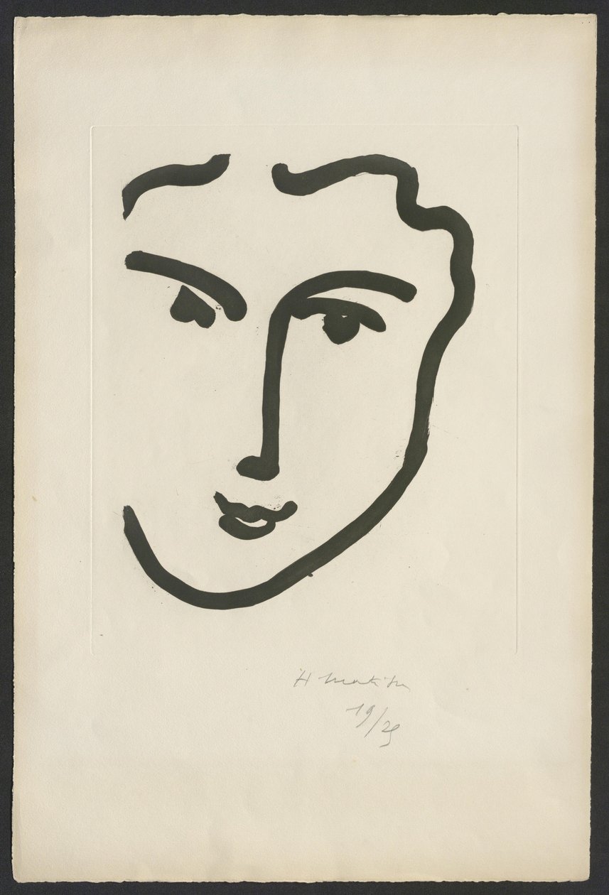 Nadia com o sorriso alegre de Henri Matisse