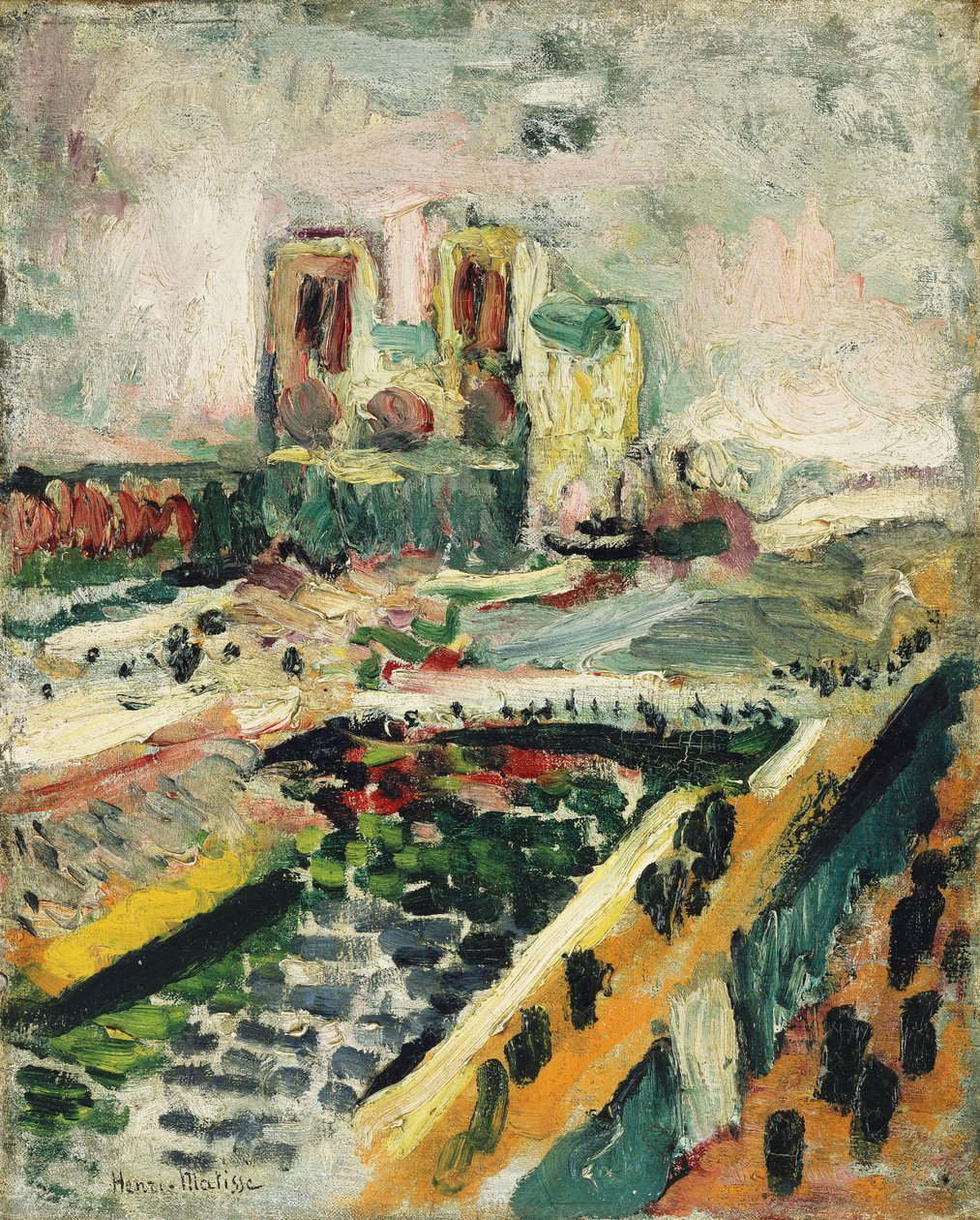 Notre-Dame, c.1900 (óleo sobre tela) de Henri Matisse