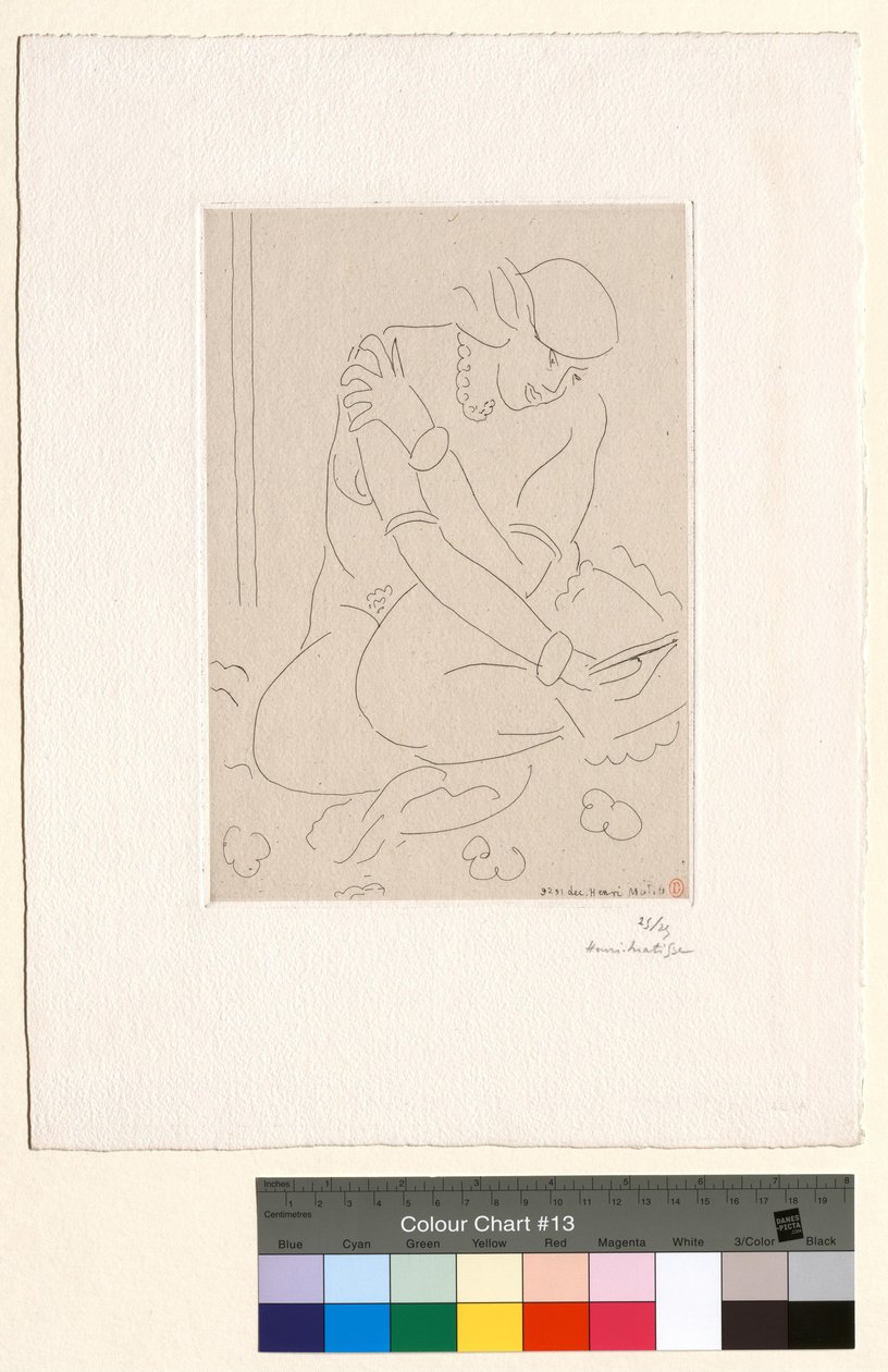Nu agachado, mão sobre o ombro de Henri Matisse