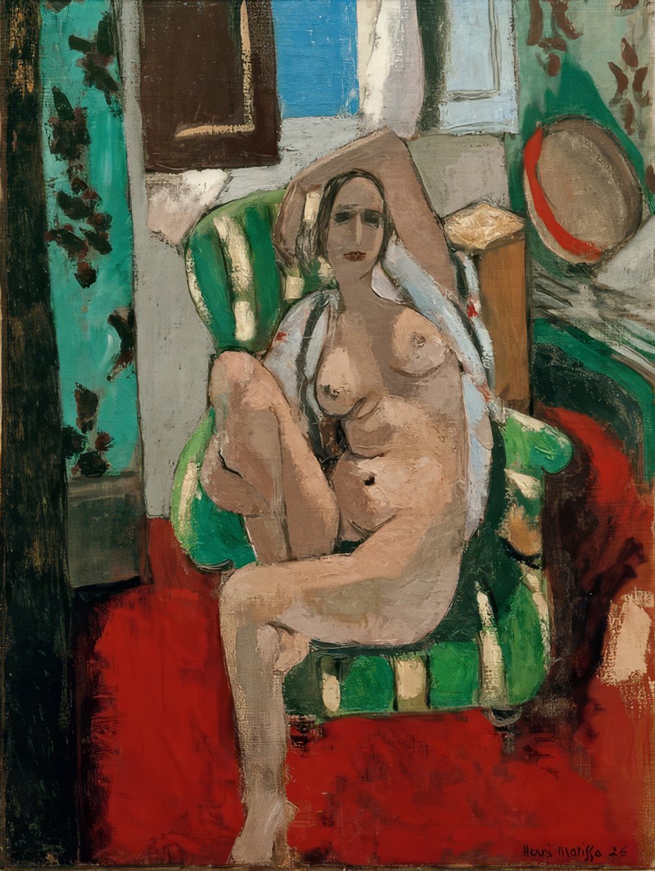 Nu sentado com pandeireta de Henri Matisse