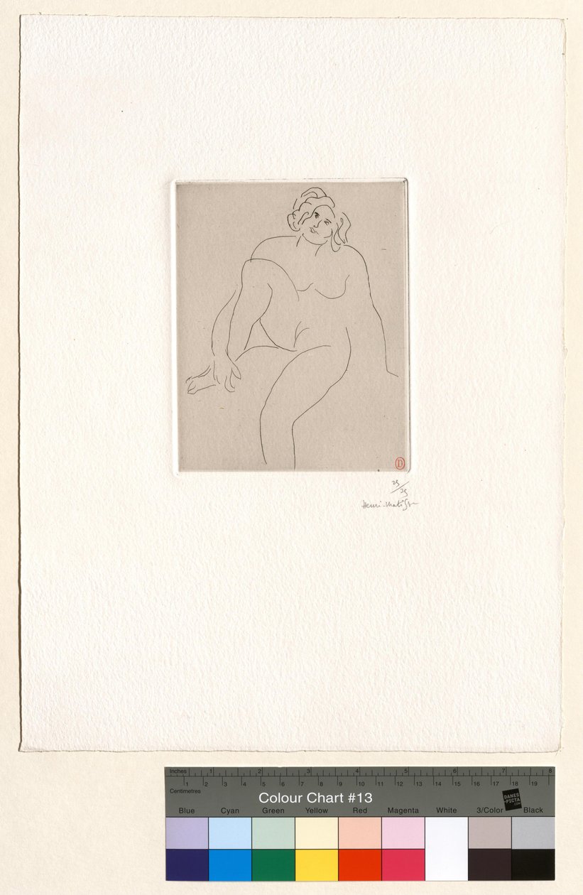 Nu sentado, com o braço em volta da perna dobrada de Henri Matisse