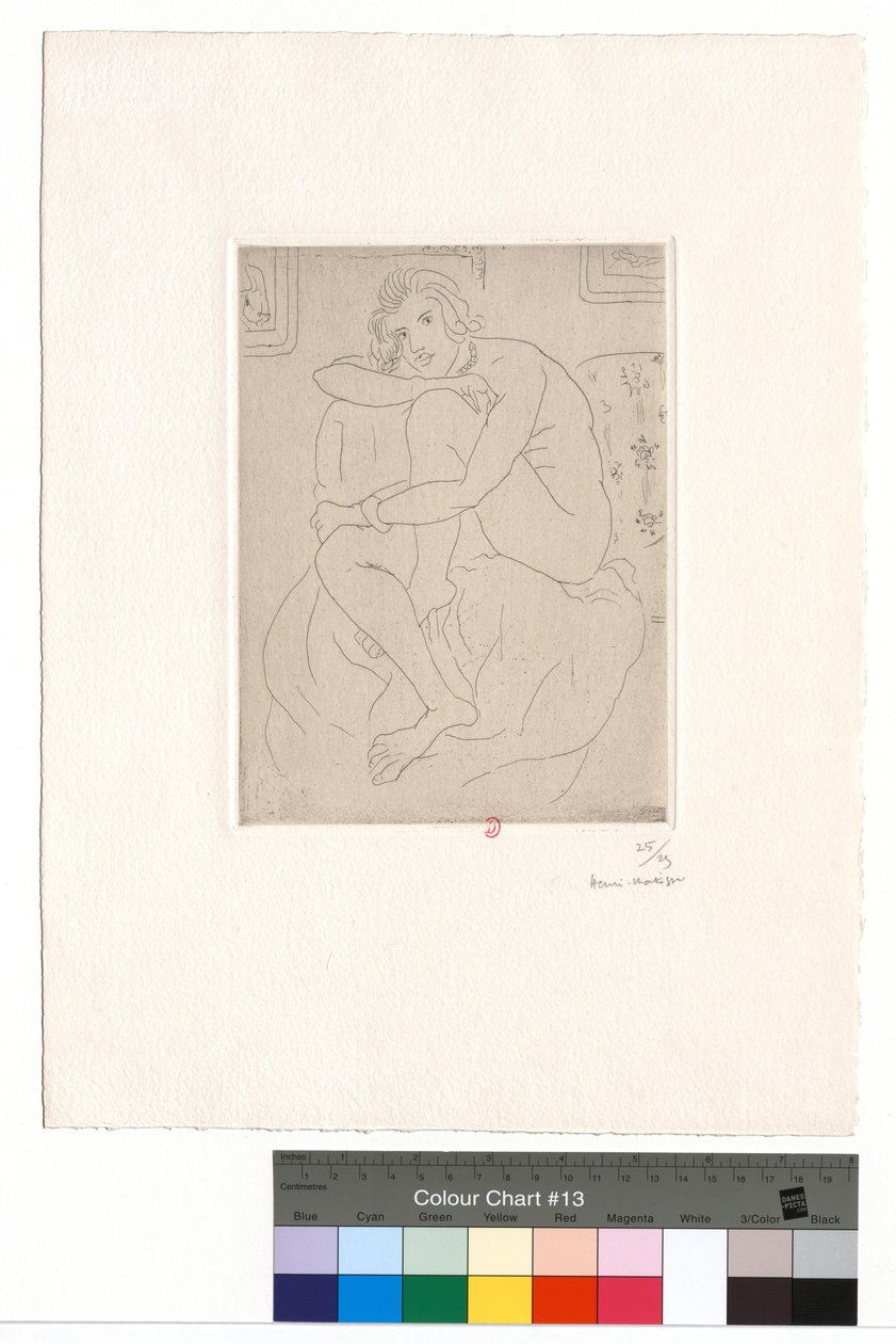 Nu, sentado, com as mãos nos joelhos de Henri Matisse