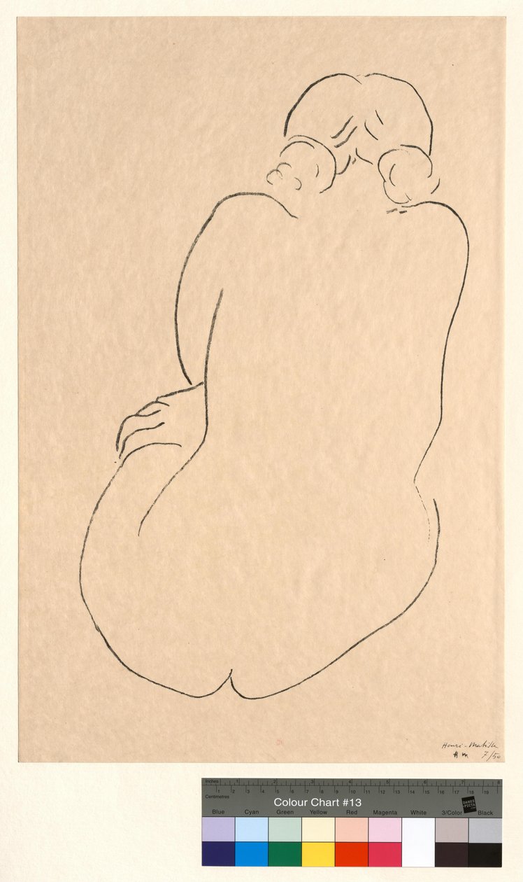Nu sentado, visto de costas de Henri Matisse