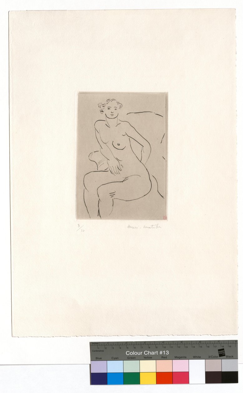 Nu numa poltrona, mão esquerda de Henri Matisse