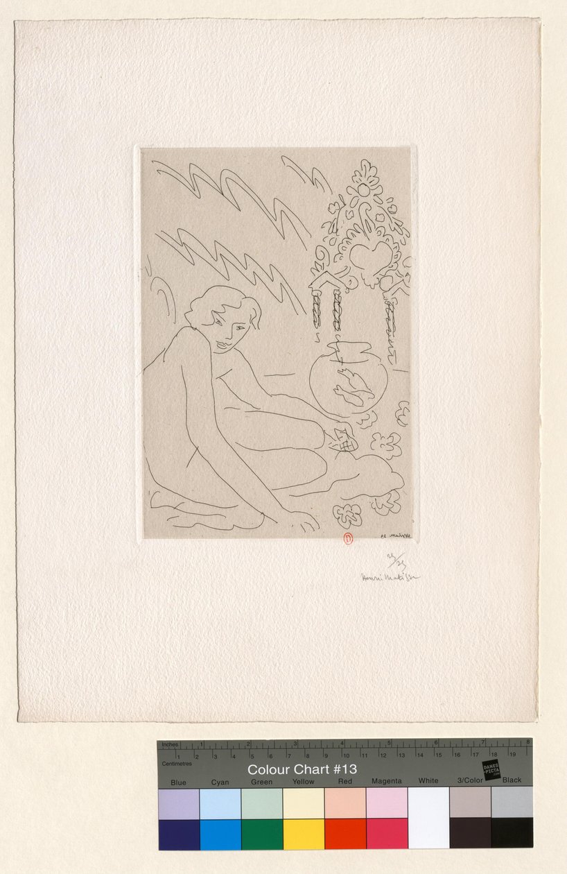 Nu diante de um espelho marroquino de Henri Matisse