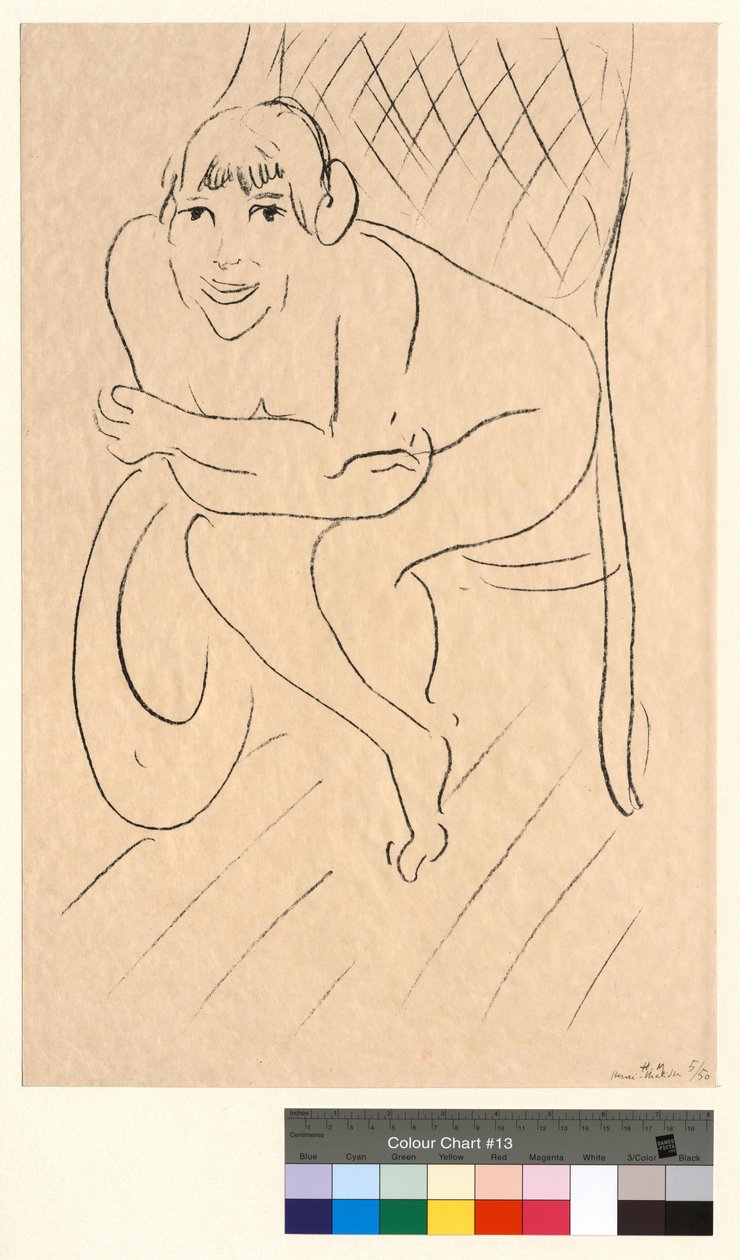 Nu na cadeira de baloiço de Henri Matisse