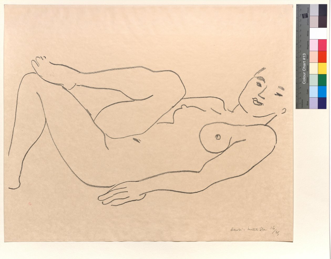 Nu, perna dobrada: Estudo das pernas de Henri Matisse
