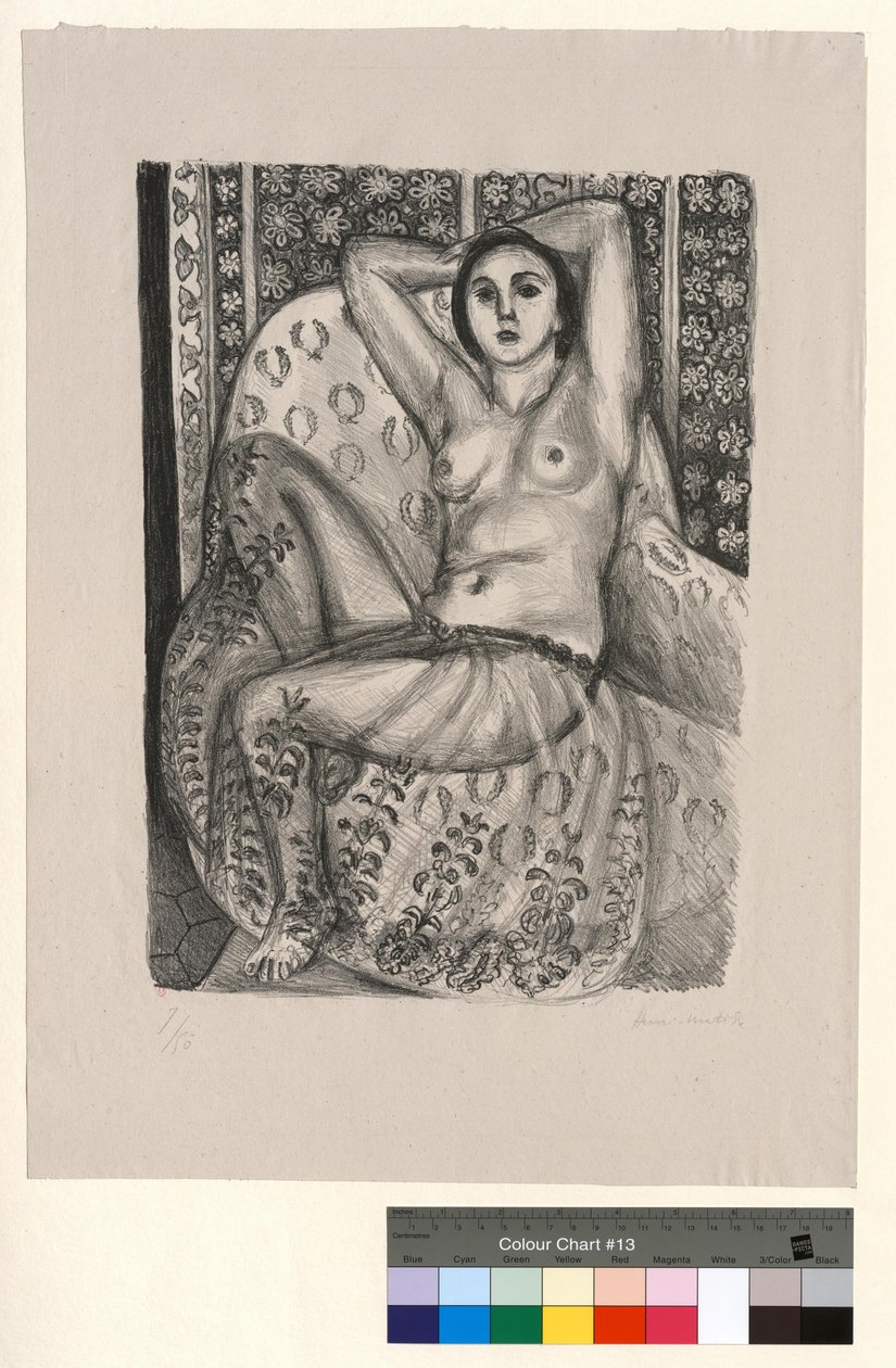 Odalisca sentada com saia de tule de Henri Matisse