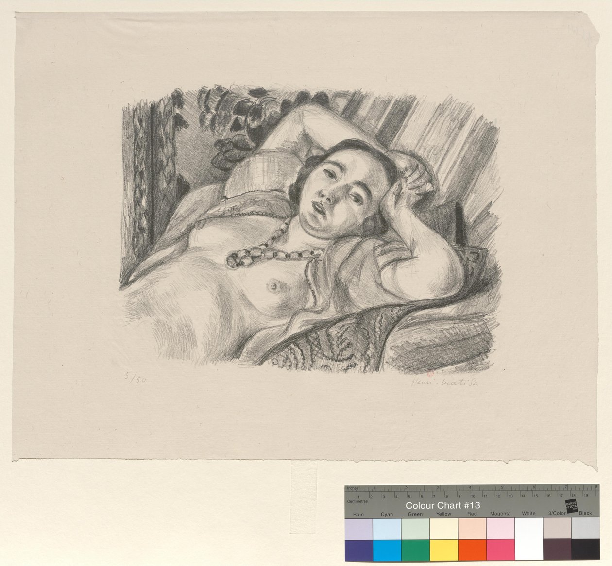Odalisca com colar de Henri Matisse