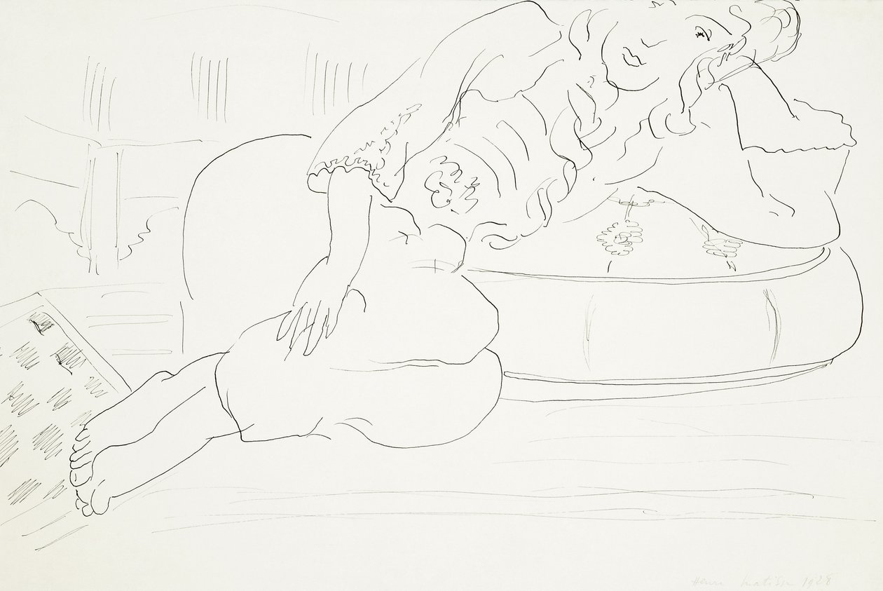 Odalisca em xadrez, almofada de Henri Matisse