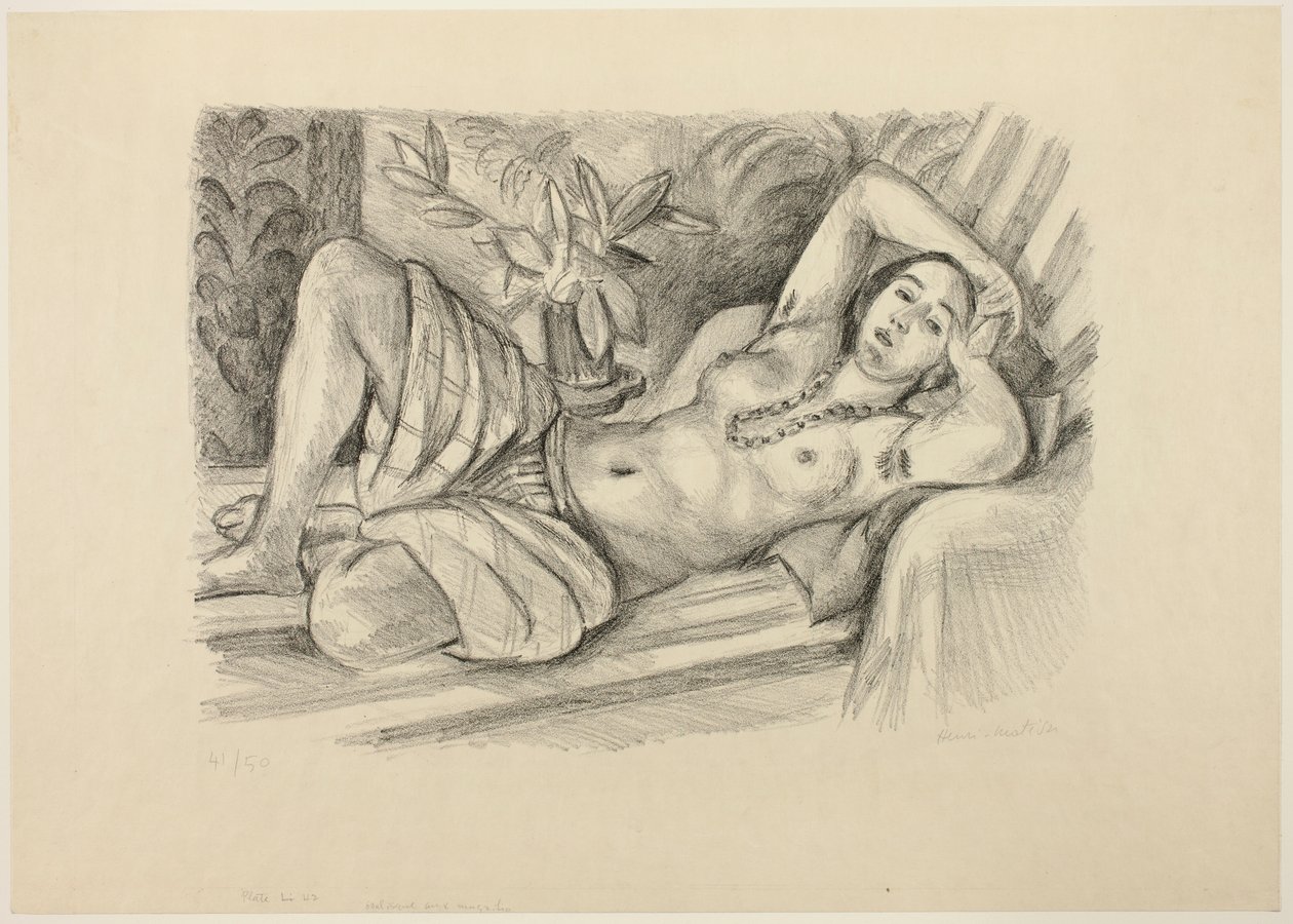Odalisca com magnólia de Henri Matisse