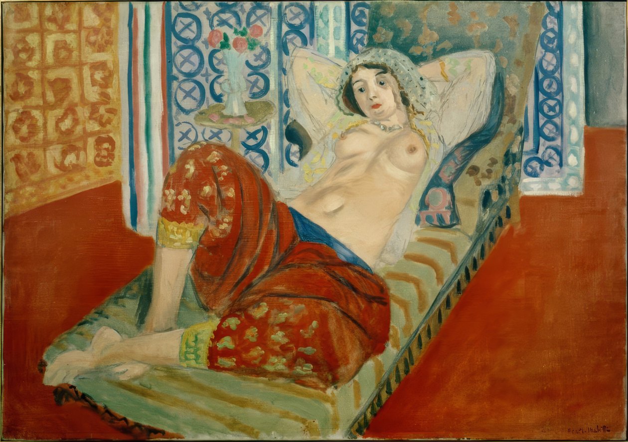 Odalisca com culotes vermelhos de Henri Matisse