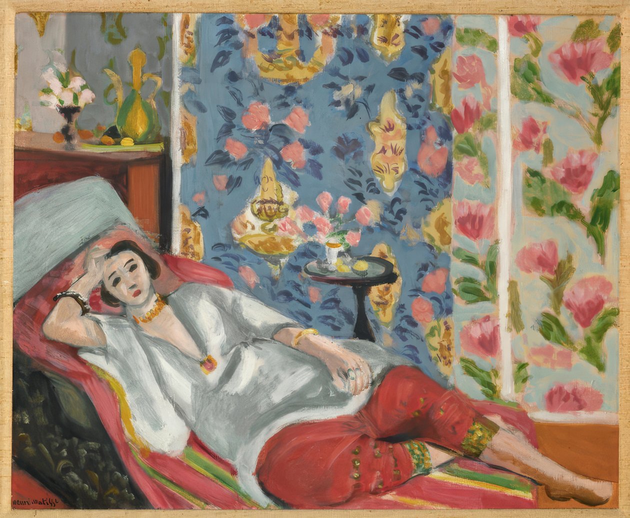 Odalisca com calças vermelhas de Henri Matisse