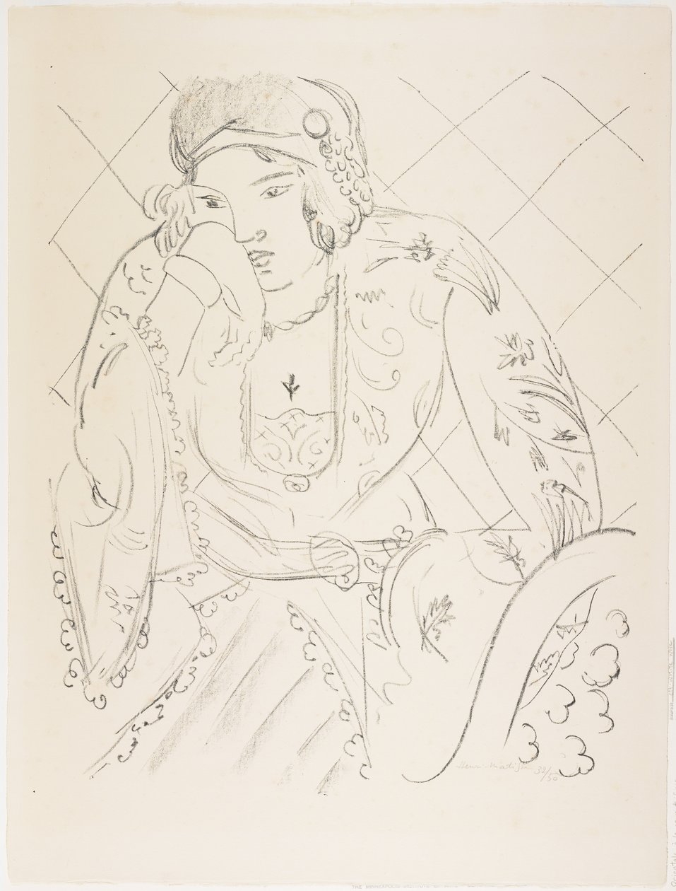 Oriental com cruz trifoliada de Henri Matisse