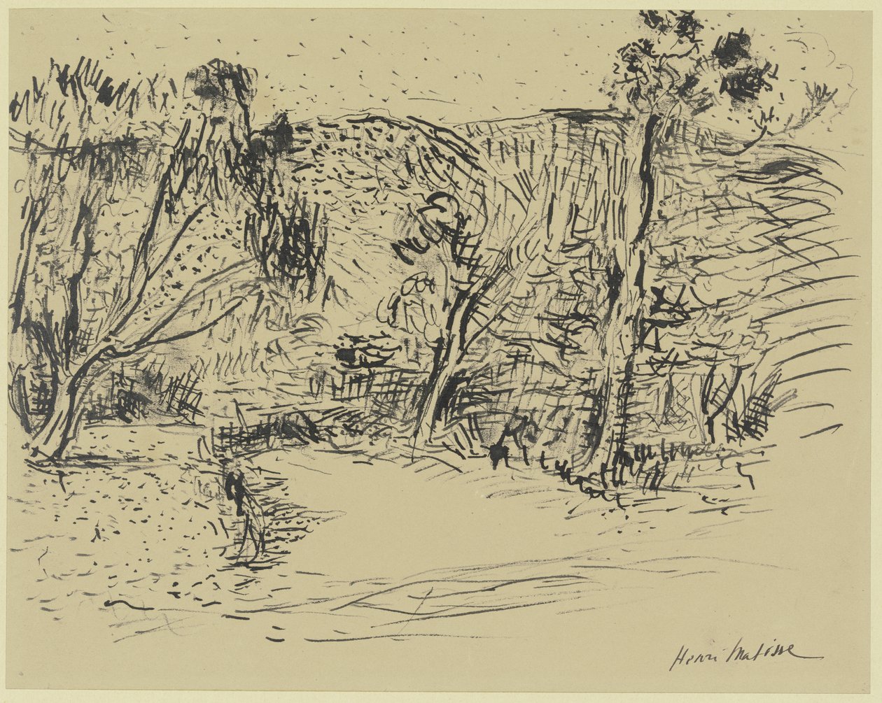 Caminho entre árvores de Henri Matisse
