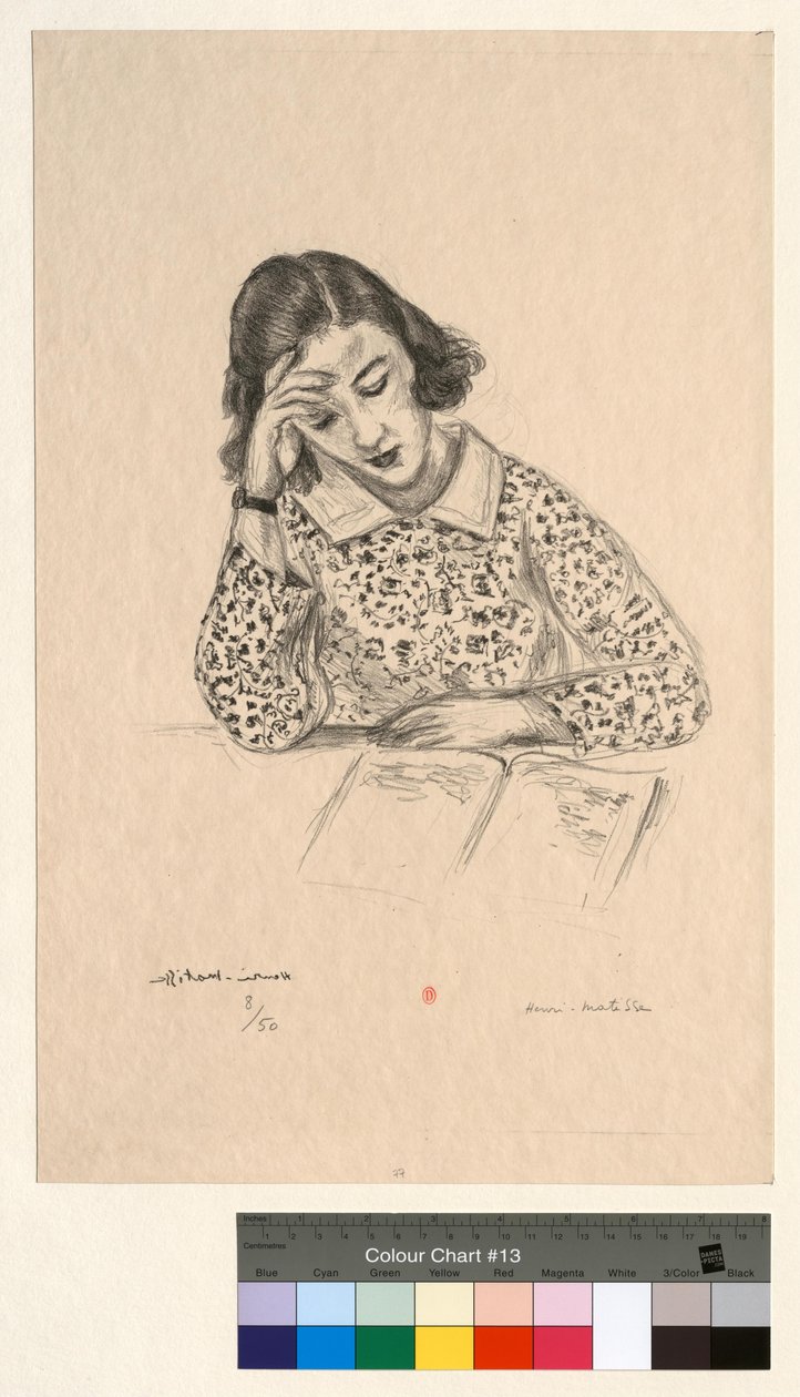 Pequena leitora de Henri Matisse