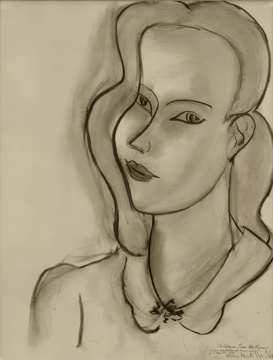 Retrato de uma mulher de Henri Matisse