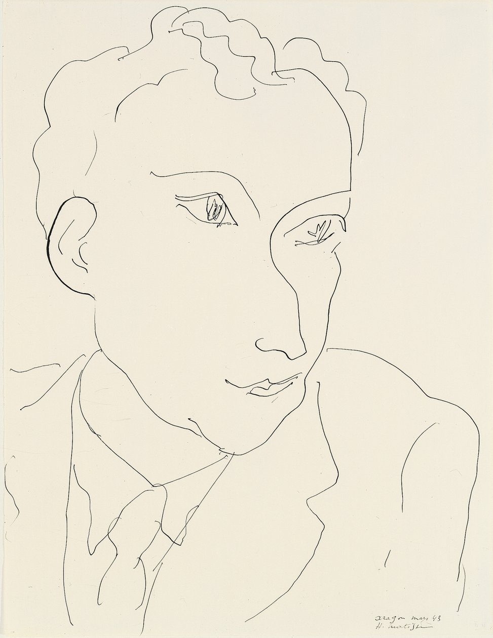 Retrato de Louis Aragon de Henri Matisse